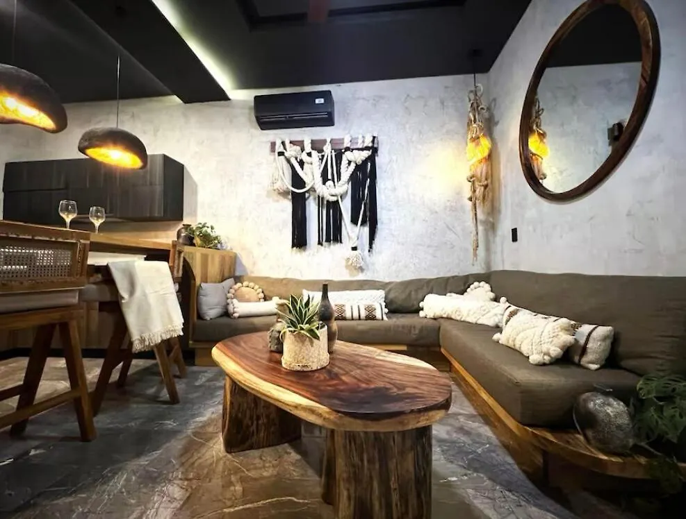 公寓 Designer Cave Condo With Beach Club Included - Hotel Zone 图卢姆 墨西哥
